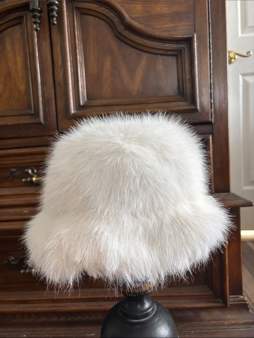 Free people X Unreal Fur ICE Queen faux fur Bucket hat